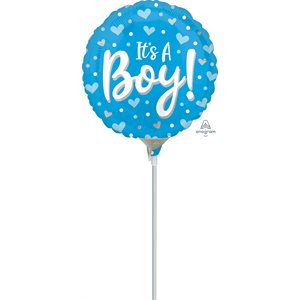 9'' M.IT'S A BOY HEARTS&DOTS